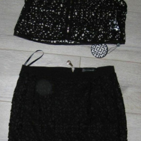 NEW! MISHA COLLECTION Valentina Crochet Set Black - Picture 5 of 8